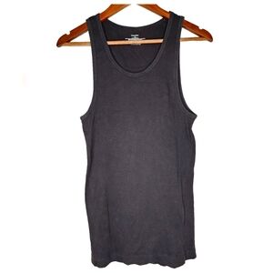 Calvin Klein Black Ribbed Tank Top Size L